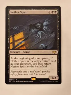 Nether Spirit - Modern Horizons Magic the Gathering MTG Nice! - Image 1