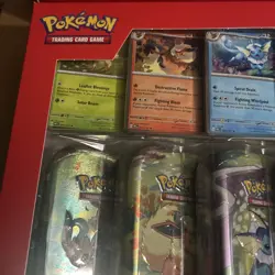Lot (2) Pokemon TCG: Prismatic Evolutions 8-Pack Mini-Tins Promos Costco Bundle - Image 2