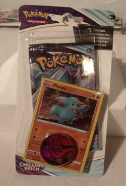 Pokemon TCG: Sword & Shield: Chilling Reign Single Pack Blister Phanpy Promo - Image 1
