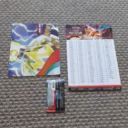 Pokemon Scarlet & Violet Obsidian Flames TCG Album Poster &Pack *Damaged* - Image 2