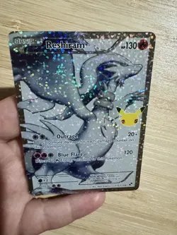 Reshiram 113/114 Black and White Celebrations Pokemon Card Near Mint Pack Fresh - Image 2