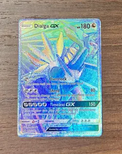 Pokemon Dialga GX Secret Rare Ultra Prism 164/156 - Image 1