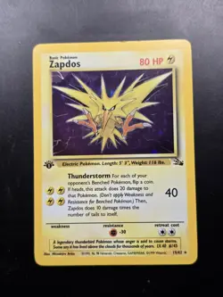 1999 Pokemon Zapdos Holo 1st Edition Base Set 16/102 - Image 3