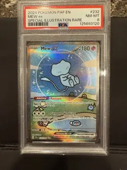 Pokemon TCG Bubble Mew EX 232/091 Special Illustration Rare PSA 8 - Image 1