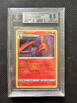 Pokemon Charizard Vivid Voltage Black Star Pre-Release SWSH066 BGS 8.5 - Image 1