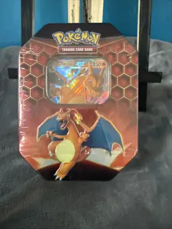 Pokemon Charizard GX Hidden Fates Tin 4 Packs + Promo Factory Sealed NEW SunMoon - Image 1