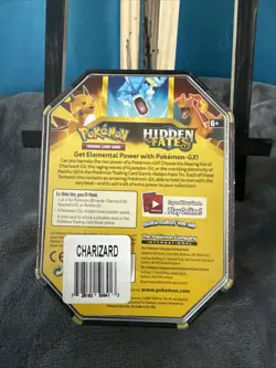 Pokemon Charizard GX Hidden Fates Tin 4 Packs + Promo Factory Sealed NEW SunMoon - Image 2