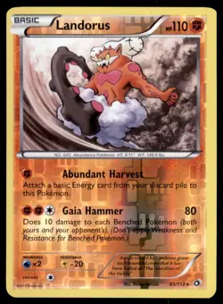 Pokemon TCG Landorus Black & White - Legendary Treasures #85 Reverse Holo - Image 1