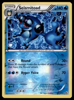 Pokemon TCG Seismitoad Black & White - Legendary Treasures #42 Reverse Holo - Image 1