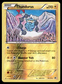 Pokemon TCG Thundurus Black & White - Legendary Treasures #50 Reverse Holo - Image 1