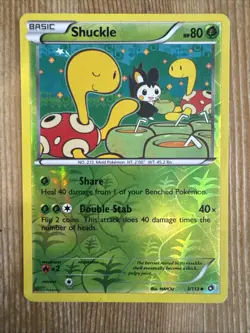 Pokemon TCG Shuckle Legendary Treasures 3/113 Reverse Holo Uncommon MP - Image 1