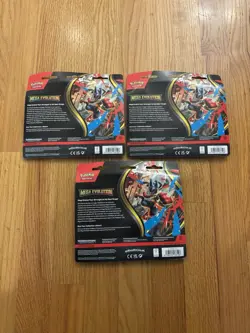 Pokemon TCG Mega Evolution 3 Pack Blister with Psyduck 007 Promo x3 NEW 9 Packs - Image 2