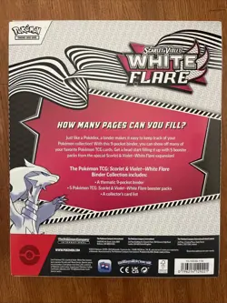 Pokemon TCG Scarlet & Violet White Flare Binder Collection Box - Image 3