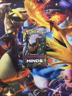 Pokemon TCG: Sun and Moon Unified Minds Booster Pack Factory Sealed - Image 1