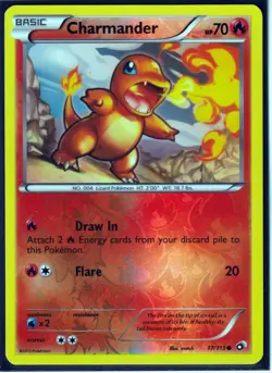 2013 CHARMANDER 17/113 Legendary Treasures Pokemon REVERSE HOLO (C2) - Image 2
