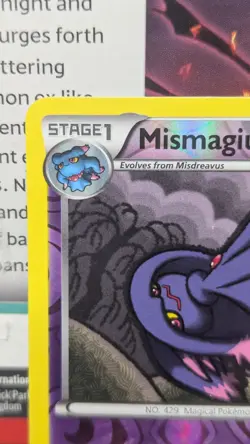 Pokemon TCG 2013 Mismagius 58/113 Rare Reverse Holo LP Legendary Treasures - Image 3