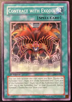 YUGIOH CONTRACT WITH EXODIA DCR-031 1ST COMMON (NM) - Image 1