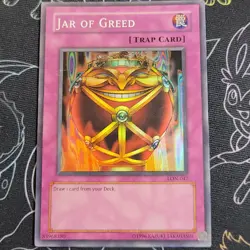Jar of Greed LON-047 Labyrinth of Nightmare-Unlimited Yugioh Tcg Vintage - Image 1