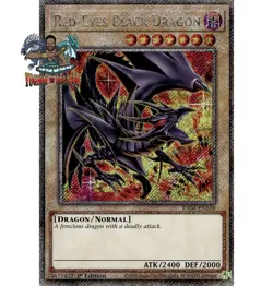 Yugioh! 1x Red-Eyes Black Dragon (8th artwork) RA04-EN109 Platinum Secret Rare - Image 1