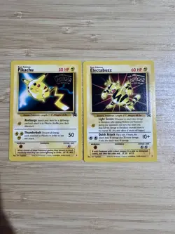 Pokemon Card Set Pikachu Electabuzz The First Movie 1999 Black Star Promo - Image 1