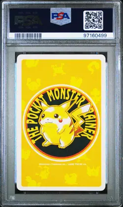 1998 POKEMON YELLOW VERSION PLAYING CARDS 4 OF CLUBS #006 CHARIZARD PSA 9 - Image 2