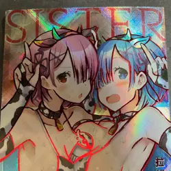 Senpai Goddess Haven Series 4 -SSP Card - Goddess Story - Rem and Ram - Rare OOP - Image 2