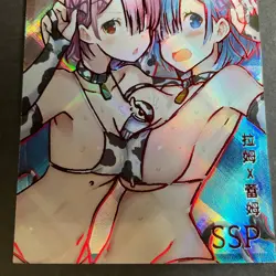 Senpai Goddess Haven Series 4 -SSP Card - Goddess Story - Rem and Ram - Rare OOP - Image 3