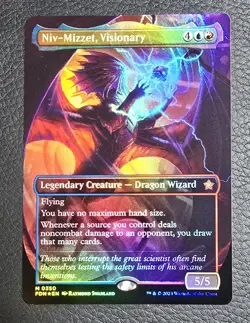 MTG English Niv-Mizzet, Visionary (Borderless) NM Foil Foundations - Image 1