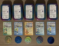Pokemon: Prismatic Evolutions Mini Tins - Coin & Art Card Only NO PACKS Lot of 5 - Image 2