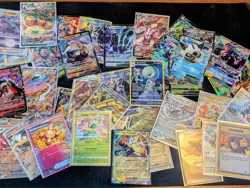 100 Pokemon Cards Lot ALL HOLOGRAPHIC REVERSE HOLO + 6 EX GX FULL ART CARDS - Image 1