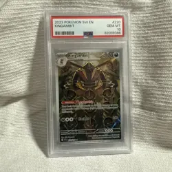 Pokemon PSA 10 Kingambit 220/198 Illustration Rare Scarlet & Violet Base Card - Image 1