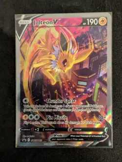 Jolteon V SWSH183 SWSH: Sword & Shield Promo Cards Holo - Image 1