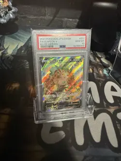 Graded Pokemon Card- #071/069 2021 Leafeon V Eevee Heroes Full Art Japan -PSA 10 - Image 1