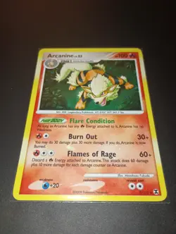 Arcanine Lv. 53 2009 Stage 1 Holo 1/111 Pokemon Card Great Condition - Image 1
