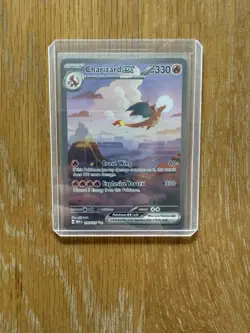 Pokemon TCG Charizard EX Scarlet & Violet 151 Card 199/165 Sir Ultra Rare - Image 1