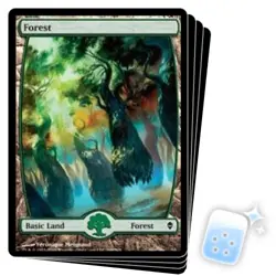 FOREST (248)(FULL ART) X4 Zendikar ZEN Magic MTG MINT CARD - Image 1