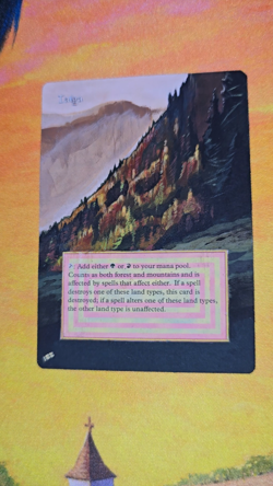 MTG ALTERED 1X Taiga magic the gathering hand painted genuine MODFLY - Image 2