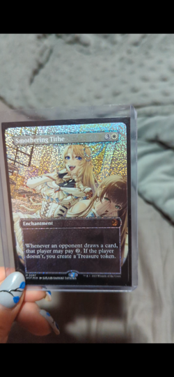 Smothering Tithe (Anime Borderless) (Confetti Foil) Wilds of Eldraine. - Image 1