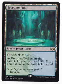 1x Breeding Pool, Ravnica Allegiance, LP, MTG - Image 1