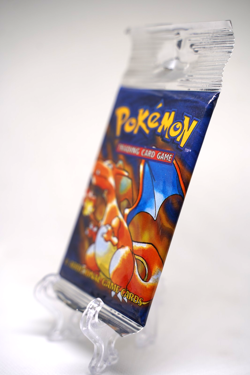 Pokemon Base Set Booster Pack Unlimited Charizard Art WOTC TCG Vintage Sealed - Image 3
