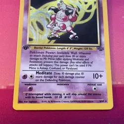 Pokemon Card Mr Mime Jungle 1st Edition Holo Rare 6/64 Excellent Condition - Image 3