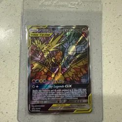 Mint Pokemon 2019 Hidden Fates Black Star Promo Moltres Zappos Articuno GX - Image 2