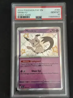 Mimikyu #160 Pokemon Paldean Fates Shiny PSA 10 GEM MINT - Image 3