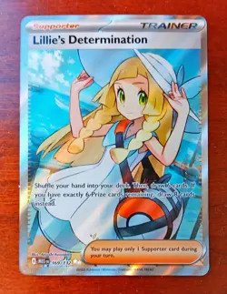 Lillie's Determination 169/132 Full art trainer Pokemon Mega Evolution - Image 1