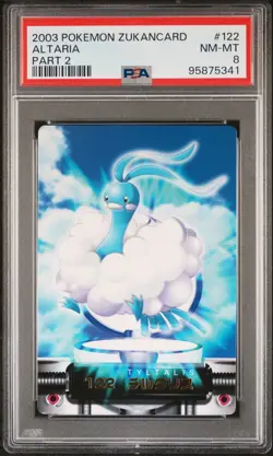 2003 CARDDASS POKEMON ADVANCED GENERATION ZUKANCARD PART 2 #122 ALTARIA PSA 8 - Image 1