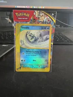 Pokemon TCG Totodile 135/165 Expedition Base Set 2002 Reverse Holo - Image 1