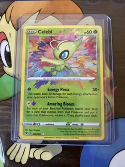 Celebi 009/185 Amazing Rare Pokemon TCG Vivid Voltage Near Mint - Image 2