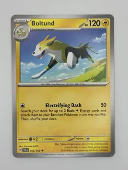 Pokemon - Boltund - 059/162 Uncommon SV05: Temporal Forces LP-NM - Image 1