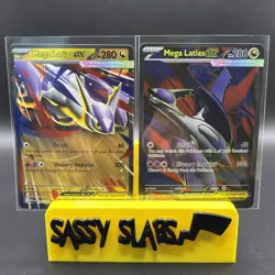 Pokemon 2025 Mega Evolution Mega Latias EX 163/132 Ultra Rare & M Latias 100/132 - Image 1