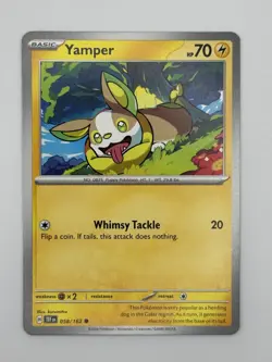 Pokemon - Yamper - 058/162 Common SV05: Temporal Forces LP-NM - Image 1